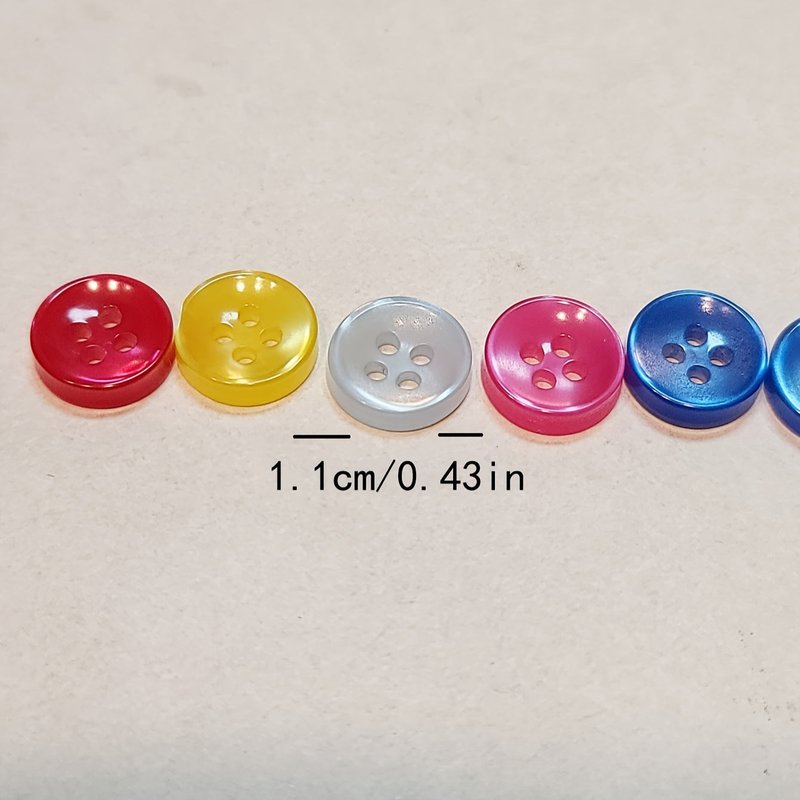 Children's Shirt Button Set - Pearlescent Resin Concave 150 Pieces