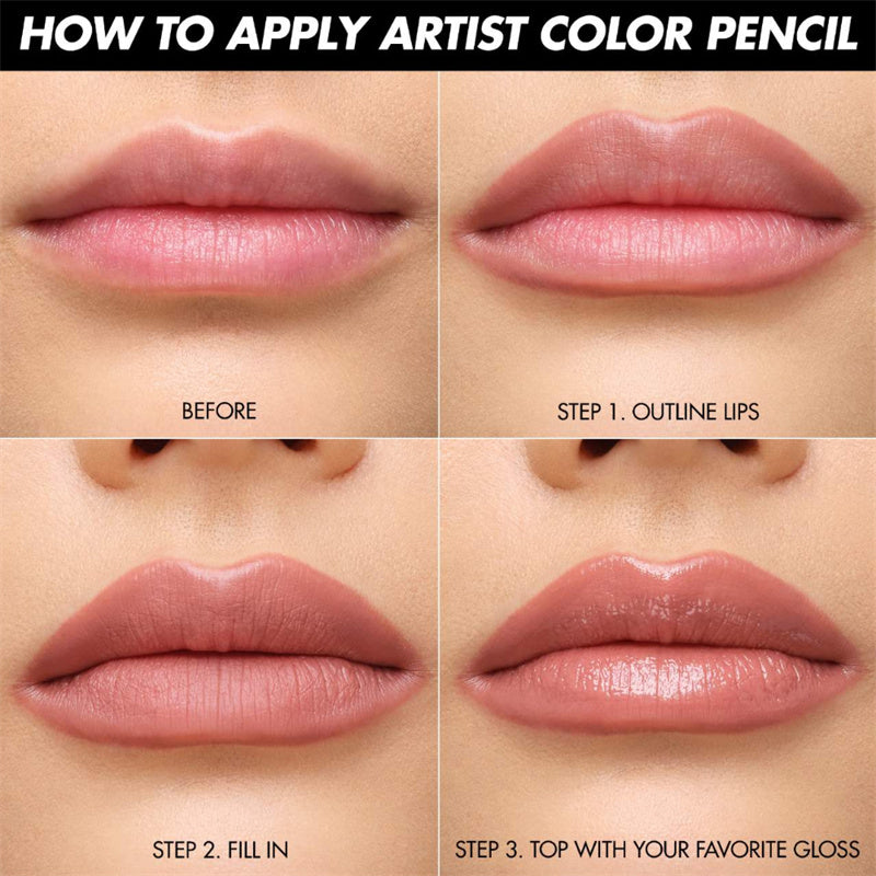 Long-Lasting Matte Lip Liner Pencil Set - Define and Shape Your Lips