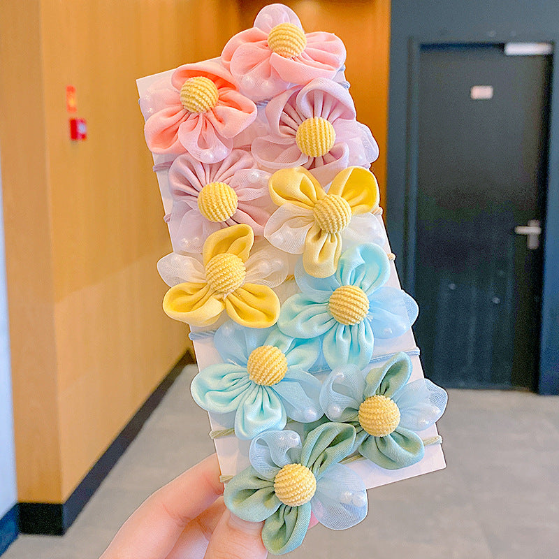 Baby Head Flower Princess Headband - Colorful Hair Accessory for Infants & Toddlers