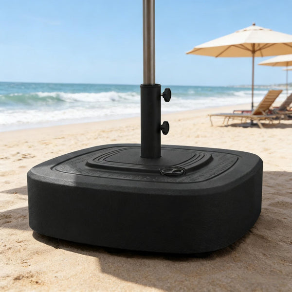 Outdoor Umbrella Base with Wheels - Fits Up to 13.1' Umbrellas