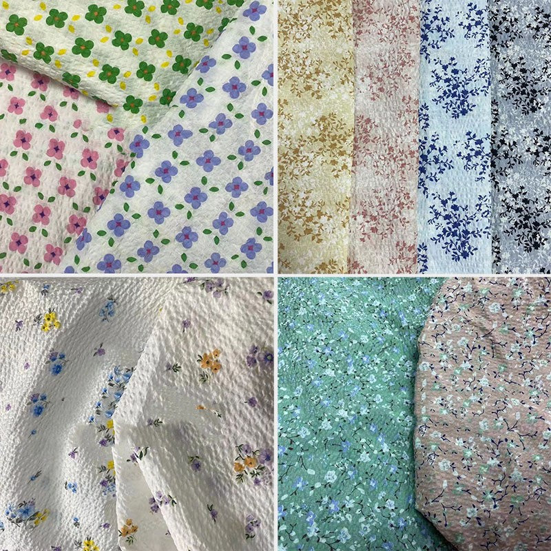 Children's Bubble Printed Cotton Dress - Colorful Fabric for Kids' Clothing