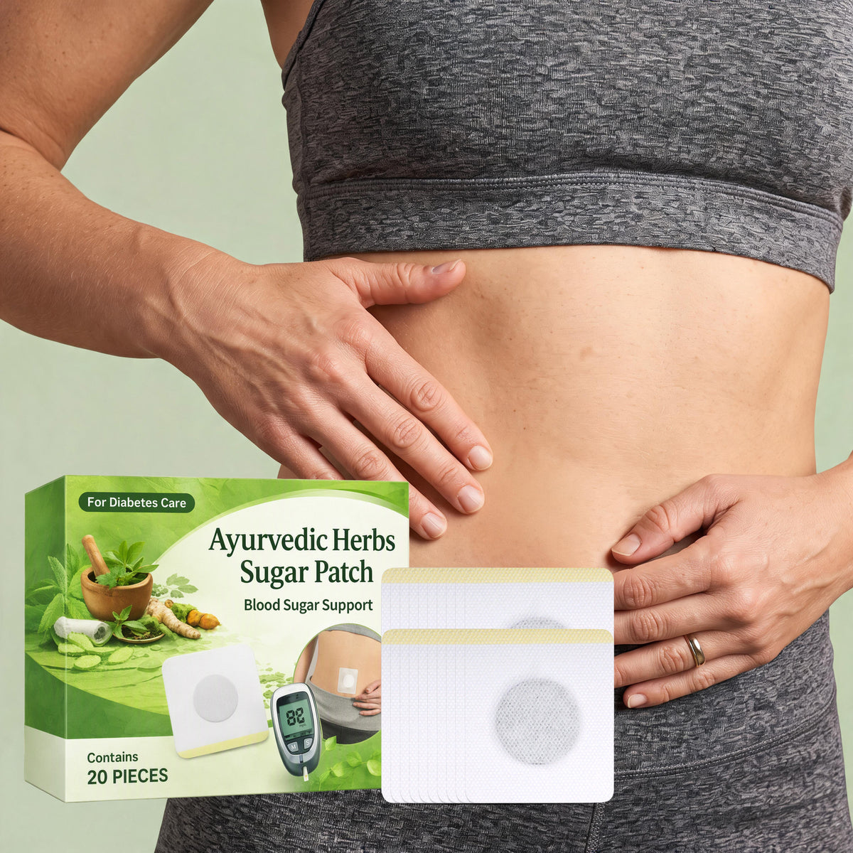 Grass Body Care Patch - 20 Pieces, Breathable Nonwoven