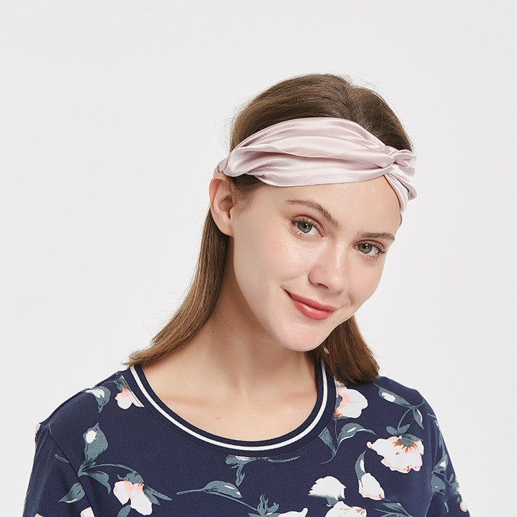 Silk Headband with Ribbon Embellishment