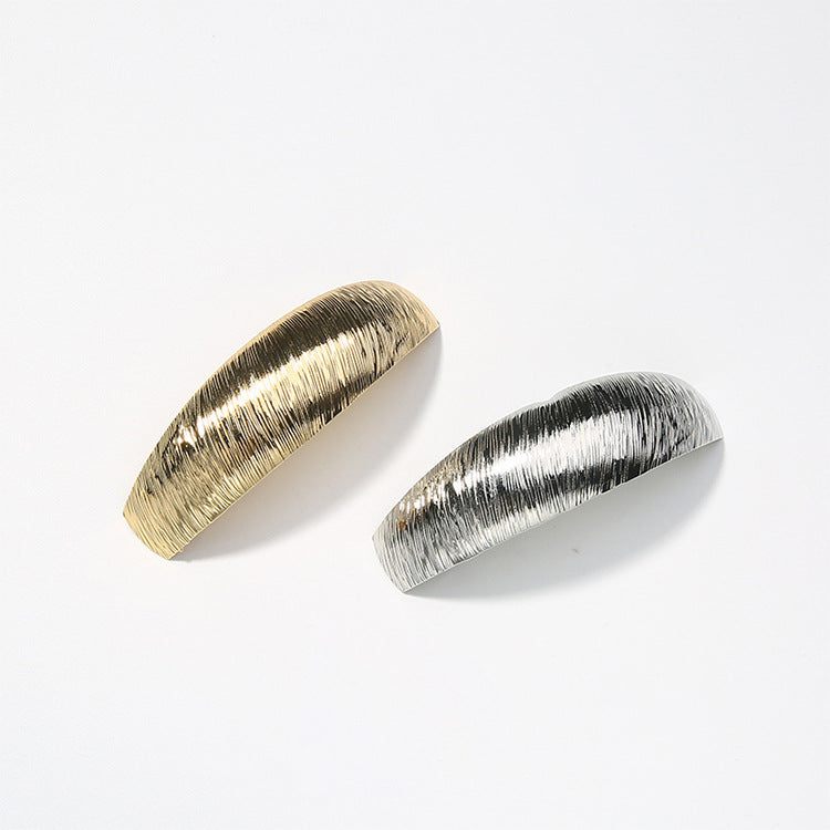 Large Hair Clip Ponytail Hairpin - Gold & Silver