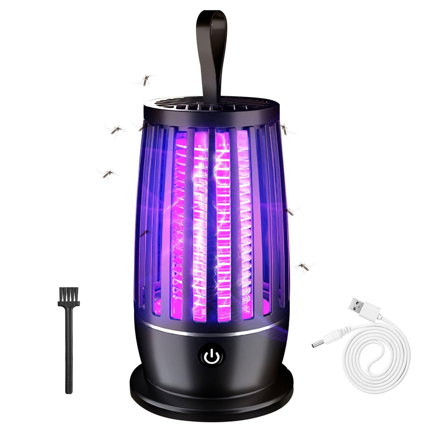 Rechargeable Mosquito Killer Lamp with Night Light and UV Trap for Indoor Outdoor Use