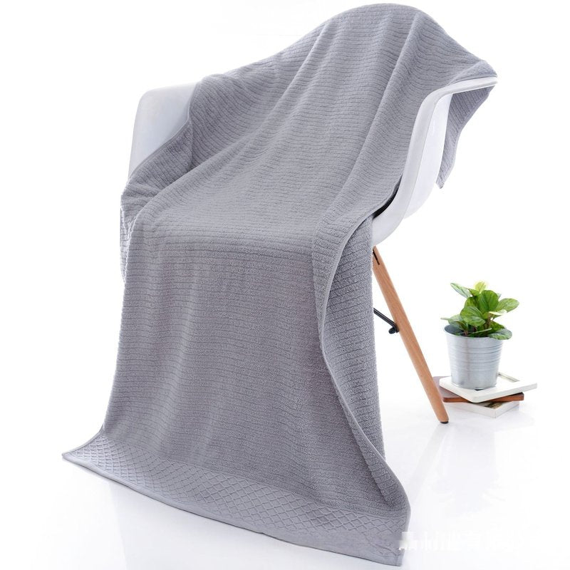 Extra Thick Cotton Bath Towel - Long-Staple, Soft & Absorbent