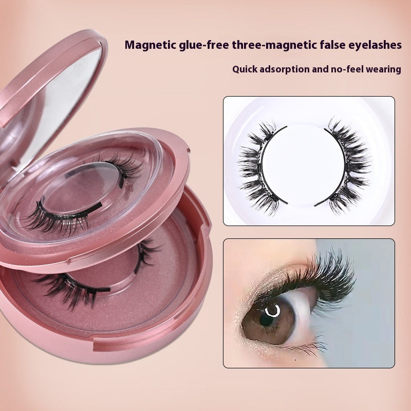 Magnetic Glue-Free False Eyelashes - Natural Look, Long-Lasting, Collection Use