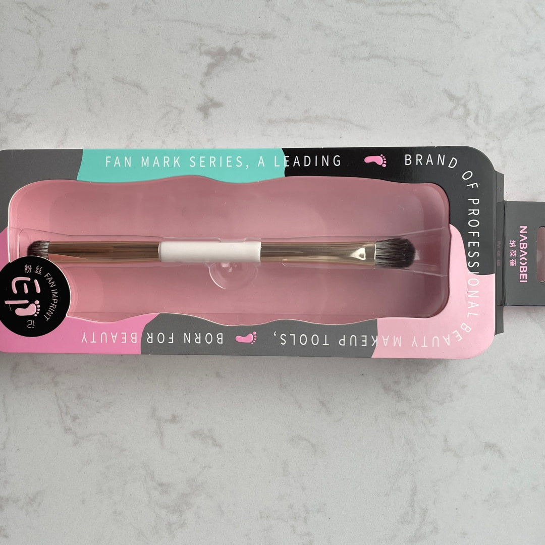 Double-Ended Eyeshadow Blending Brush - Soft Fiber Makeup Tool