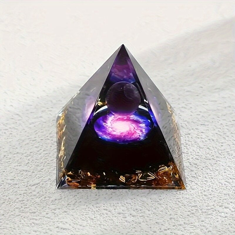 Crystal Pyramid Home Decor Ornament - Cosmic Modern Minimalist 5cm