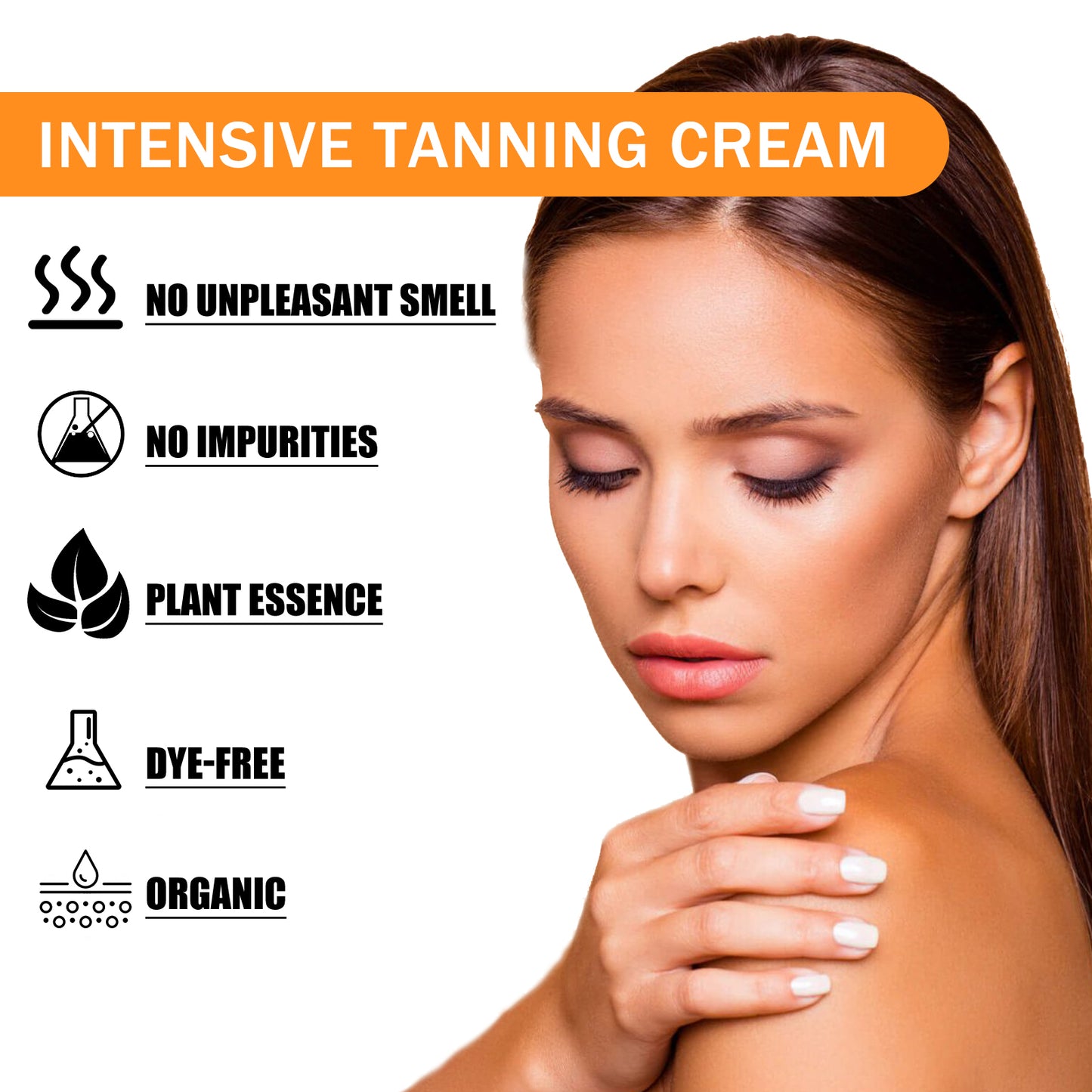 Natural Tanning Cream with Carrot Seed Oil & Cocoa Butter - 100g
