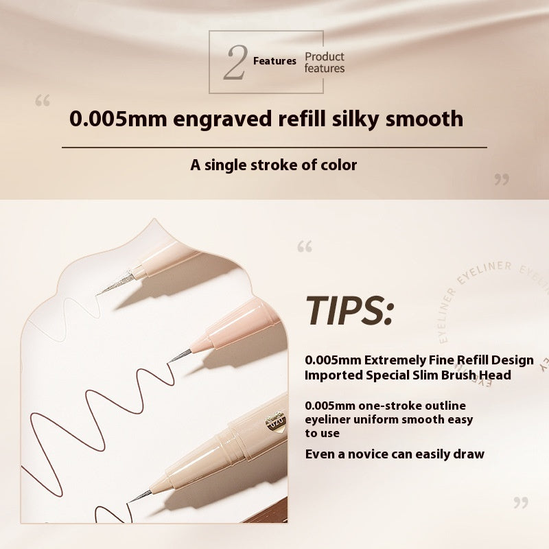 Waterproof Liquid Eyeliner Set - Smudge-Proof & Sweat-Resistant Makeup