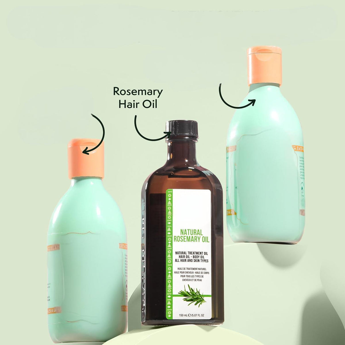 Hair Oil - Softening, Fragrant Shine-Enhancing Essential Oil for Hair Care