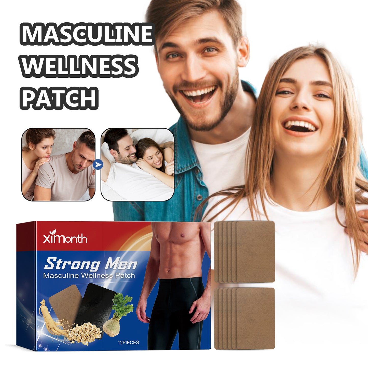 Men's Skin Care Patches - Gentle Body Pampering, Portable Pack