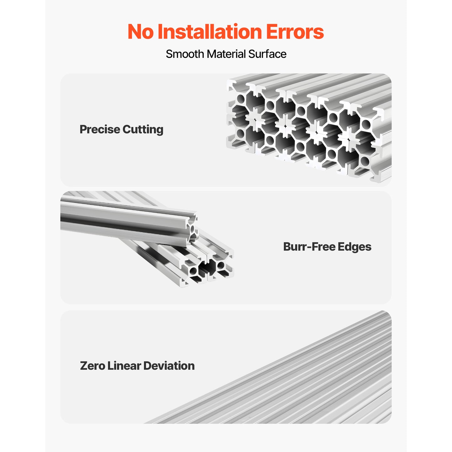 Aluminum Extrusion Profile 48 Inch T Slot Linear Rail for 3D Printer and CNC DIY