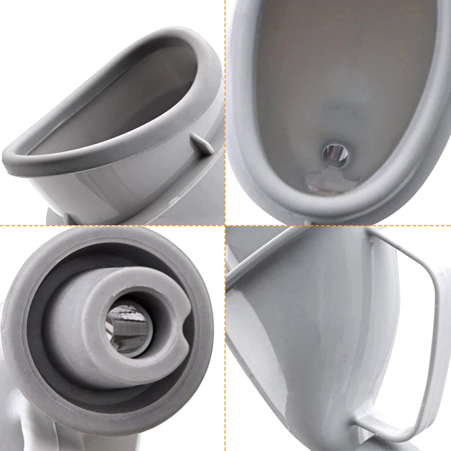 Portable Emergency Urinal Funnel for Camping & Travel - Gray