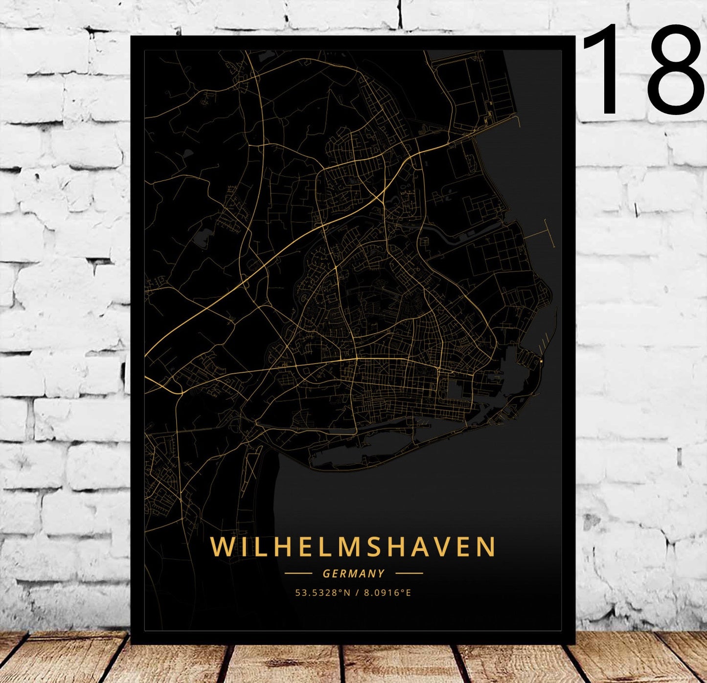 Decorative Canvas Art Poster for Home & Garden Wall Decor - Rostock's City