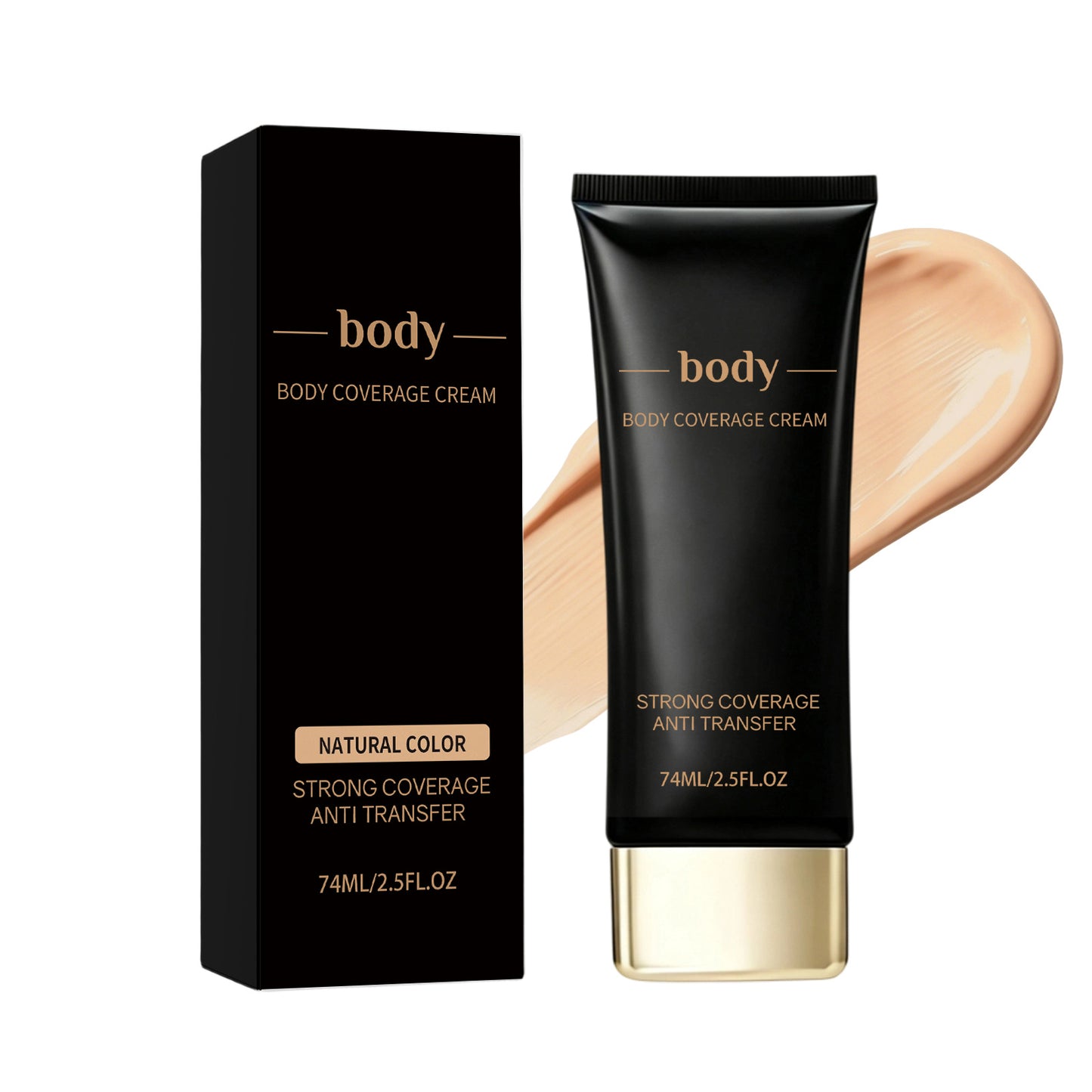 Body Concealer - Natural, Deep Flesh & Ivory Shades, 74ml