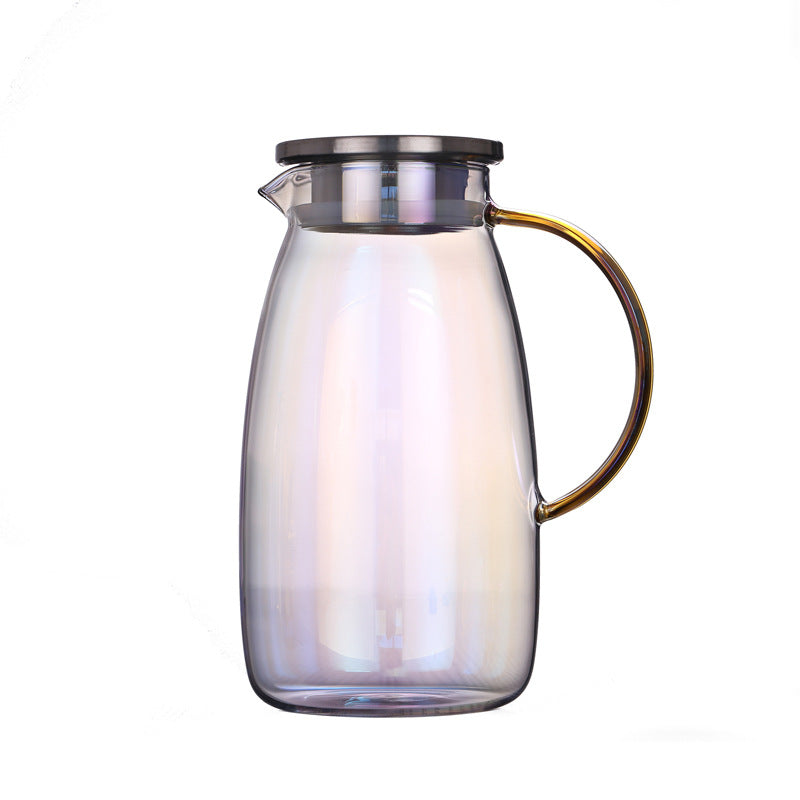 Colorful Glass Water Bottle with Borosilicate Material and Teapot Options