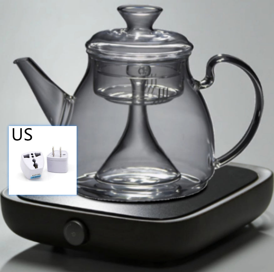 Large Capacity Glass Steam Teapot for Home Brewing - 1.5L