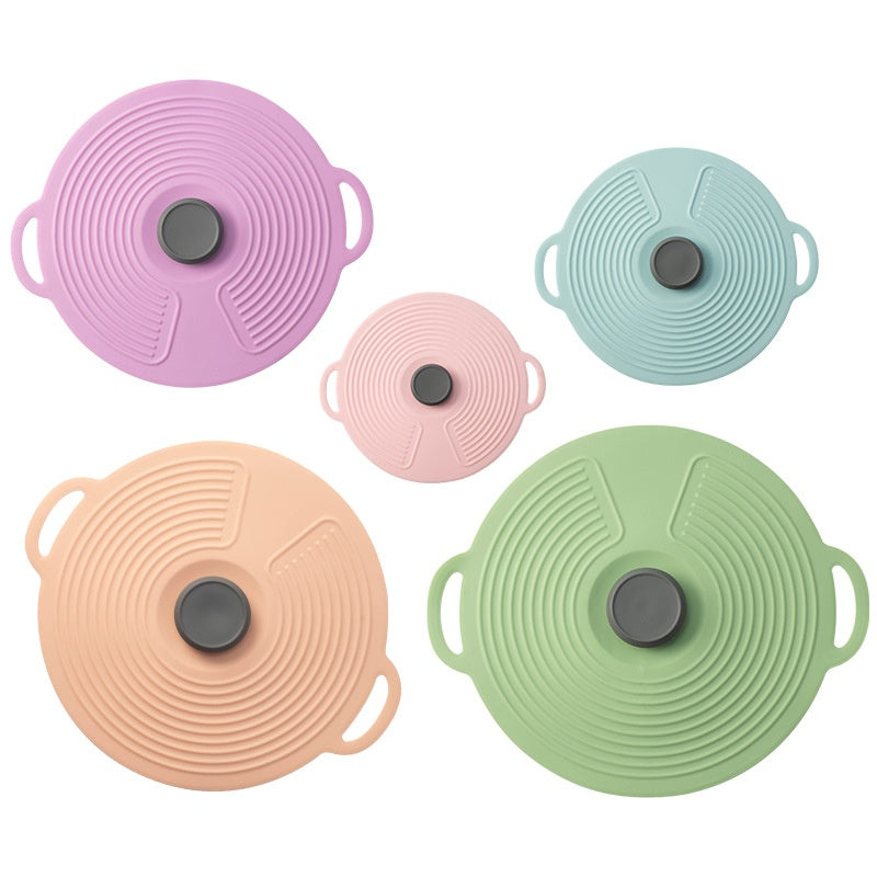 Silicone Food Cover Set - Spill-Proof, Airtight, Reusable Pot Lids 15-31cm