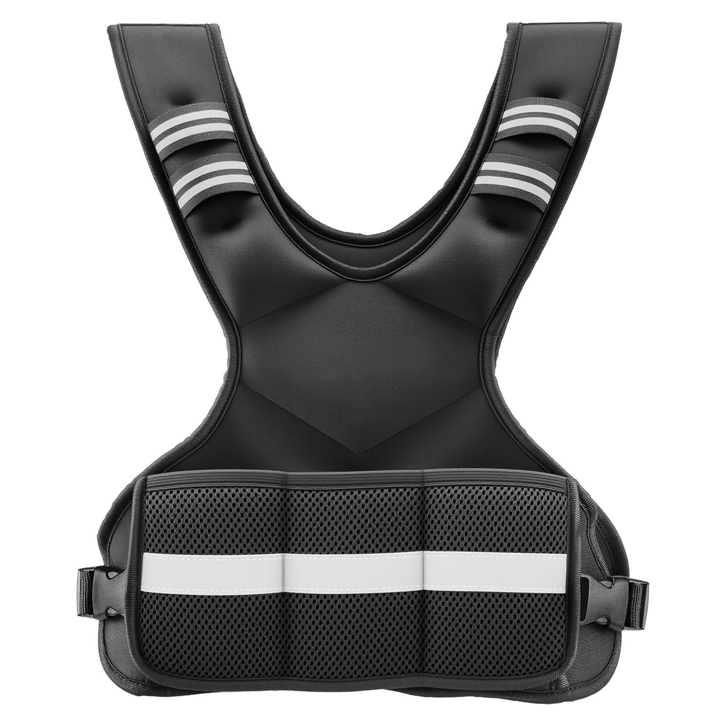 Adjustable Weighted Vest for Fitness & Running - 4-10 Lbs with Reflective Stripe