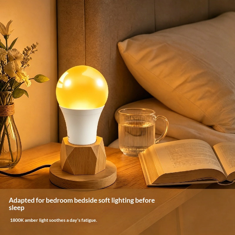 Flicker-Free RGB LED Bulb with Dimming and Energy Saving, E27/E26/B22