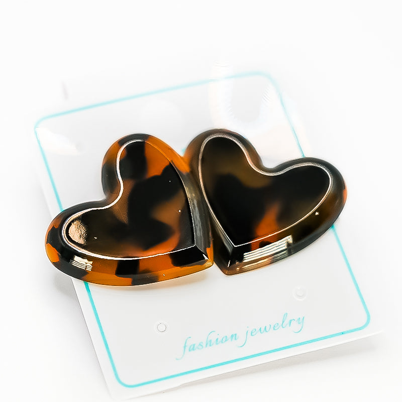 Vintage Heart Earrings - Elegant Jewelry Accessory
