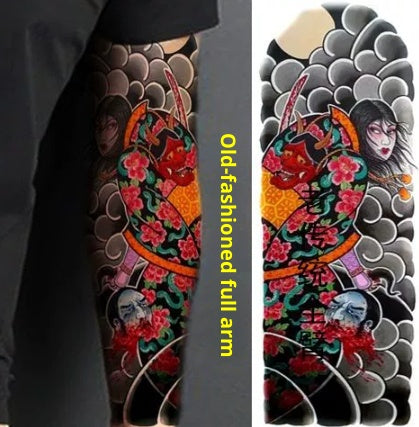 Waterproof Arm Tattoo Stickers for Men Women - Long-lasting Flower Designs
