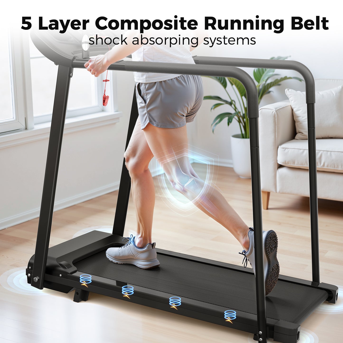 Elderly Rehabilitation Treadmill with LED Display - JK1609L-3