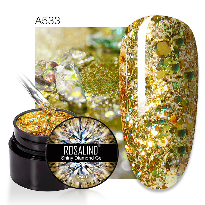 Flashing Diamond UV Nail Polish - 8 Colors