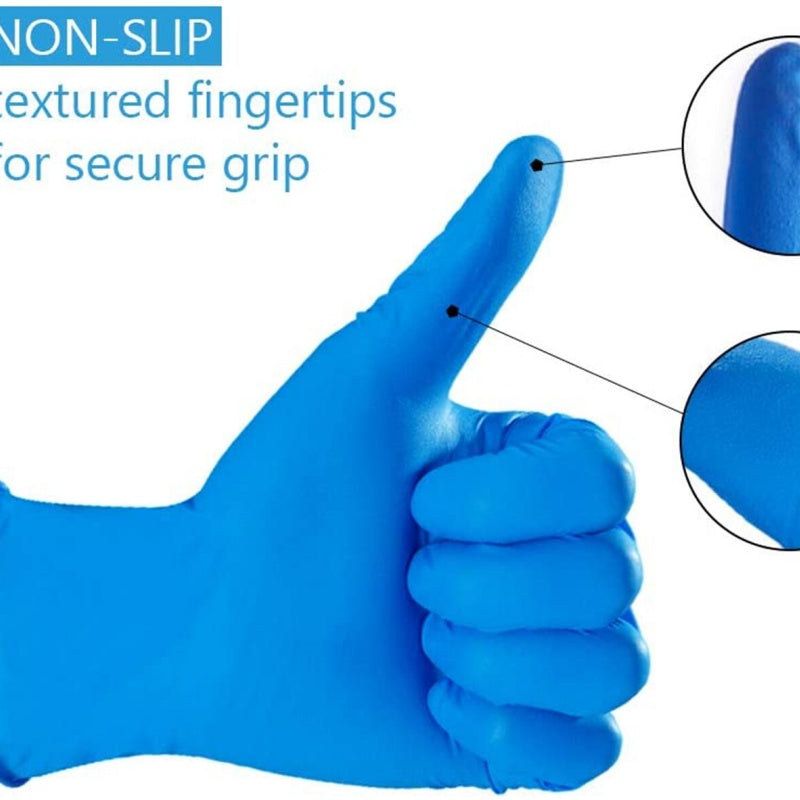 Nitrile Disposable Exam Gloves - Latex-Free, Medium, 100 Pcs
