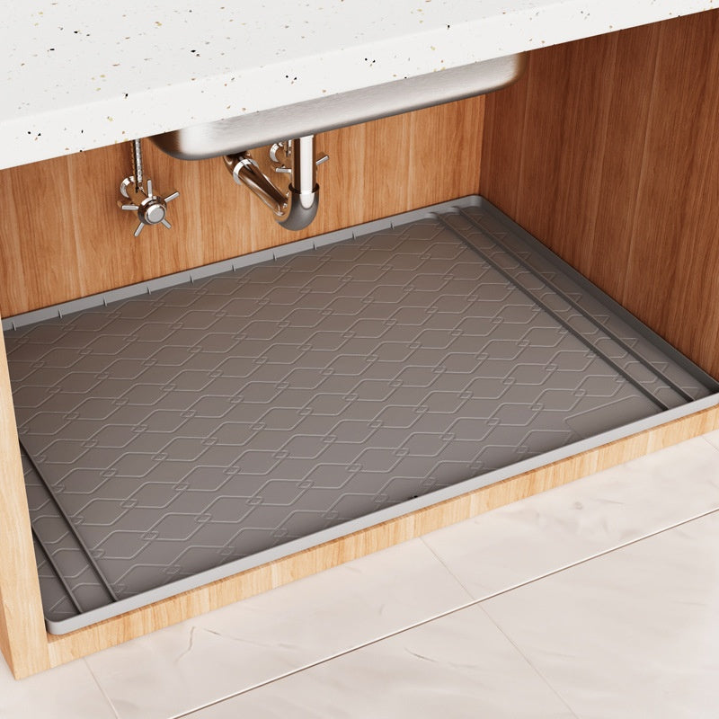 Silicone Sink Mat for Cabinets Waterproof & Stain-Resistant Protects Kitchen & Bathroom Surfaces