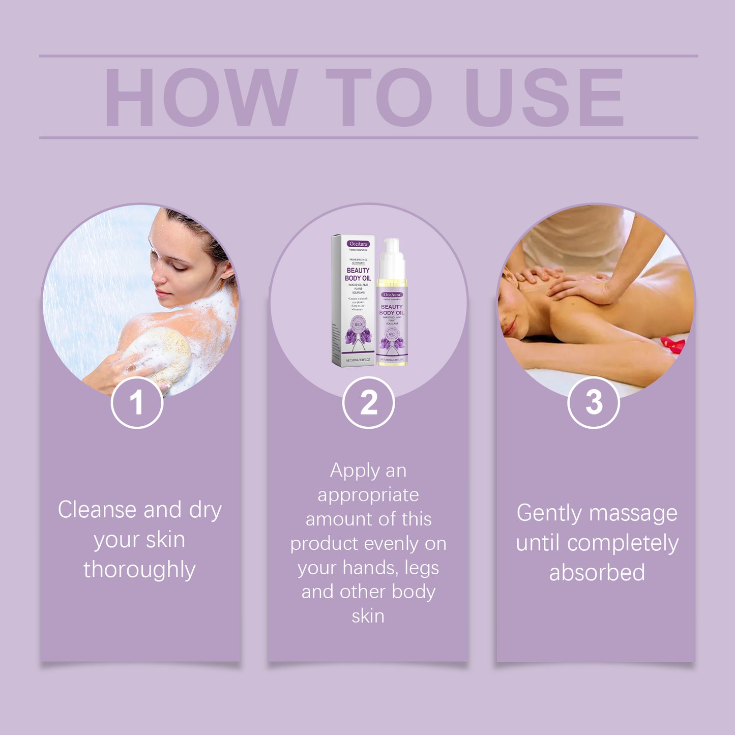 Moisturizing Body Oil with Shea Butter & Vitamin E - 100ml