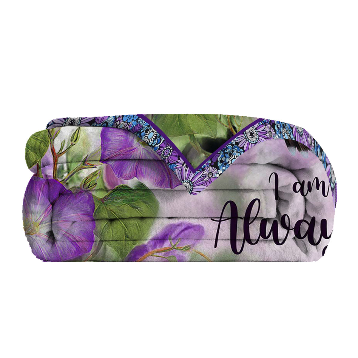 Purple Flannel Blanket - Multi-Size Home Throw for Bed, Sofa & Camping