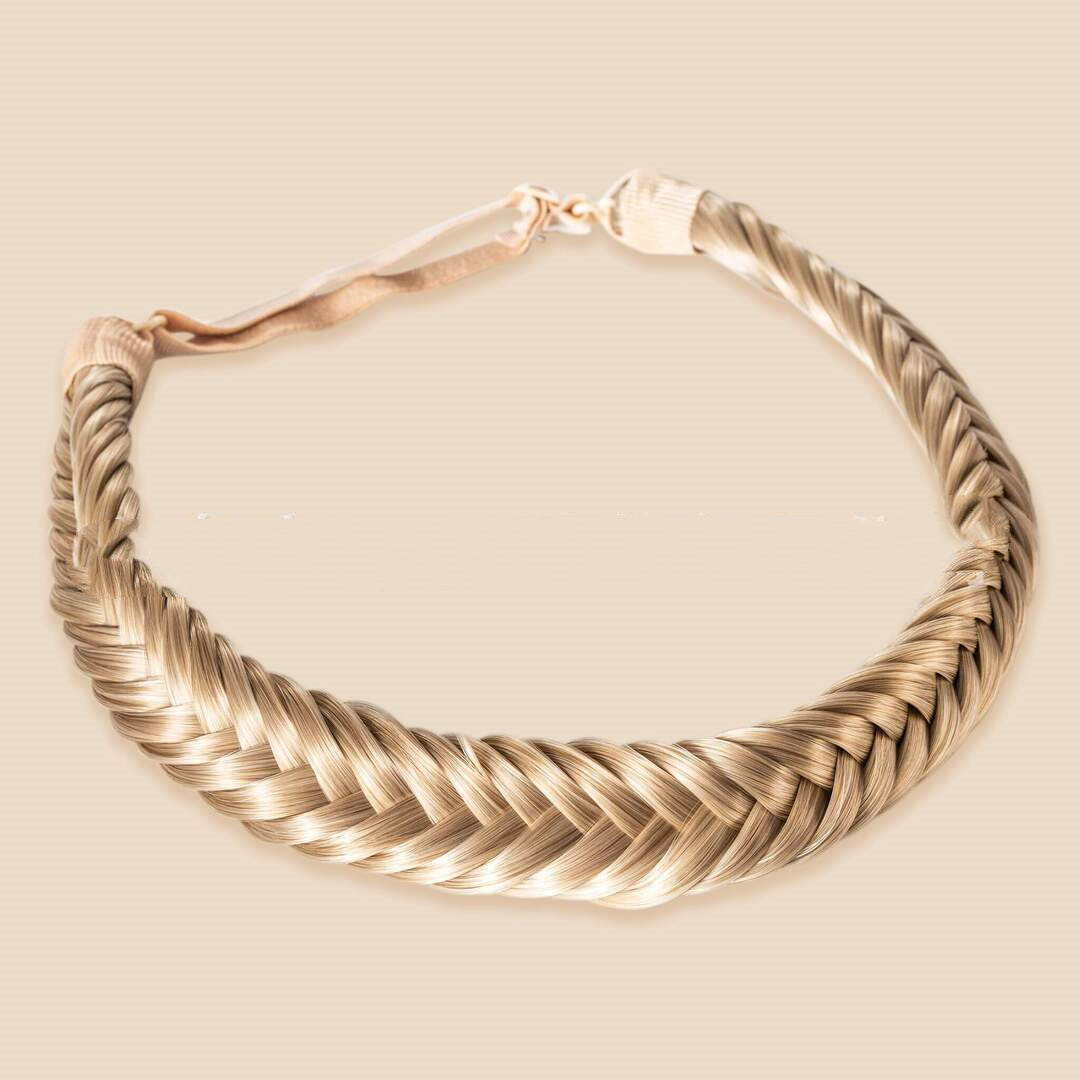 Braided Two-Strand Wig Headband for Cosplay and Costume Styling