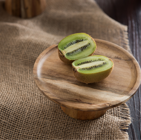 Japanese-Style Wooden Fruit Serving Tray - Small & Large Options