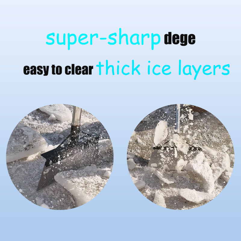 Stainless Steel Snow Shovel with Modular Handle - Garden & Ice Removal Tool Set