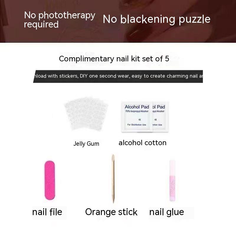 Handmade Nail Art Kit with Glue, File & Tools