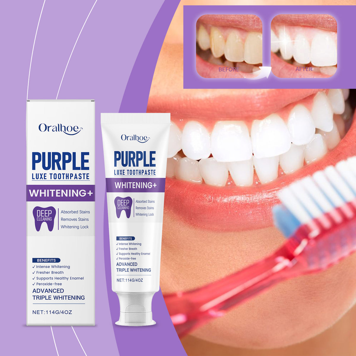 Whitening Toothpaste 114g - Brightening Paste