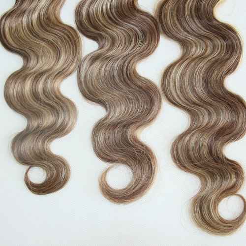 8A Highlight Blonde Human Hair 3 Bundles P4/613 Two Tone Brown Mixed Ombre Body Wave Brazilian Virgin Human Hair 10 12 14 inch