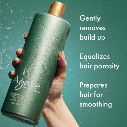Agave Clarifying Shampoo Deep Cleansing & Hydrating Sulfate-Free Formula, 33.8 Fl Oz