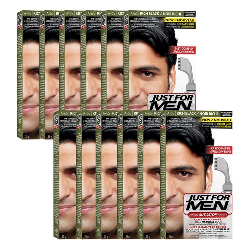 Just For Men Autostop, Gray Hair Coloring for Men with Comb Applicator