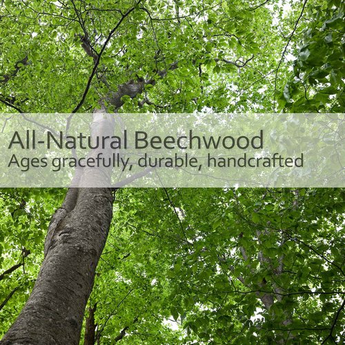 Redecker Natural Pig Bristle Massage Brush with Oiled Beechwood Knob, 3-7/8-Inches