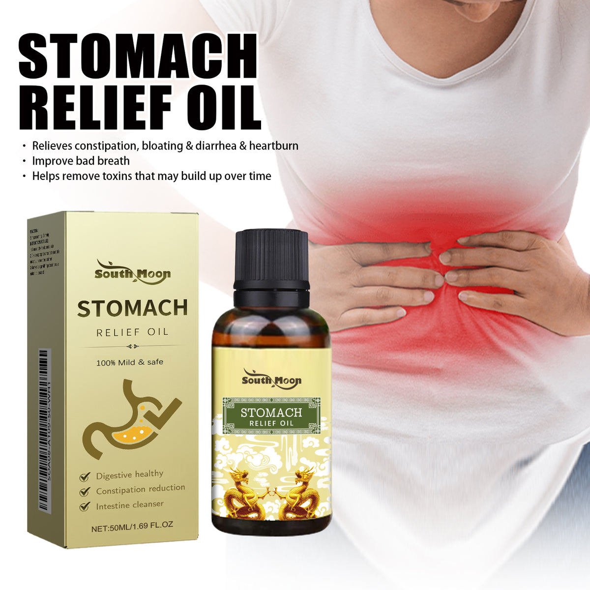 Abdominal Relaxing Massage Oil 50ml