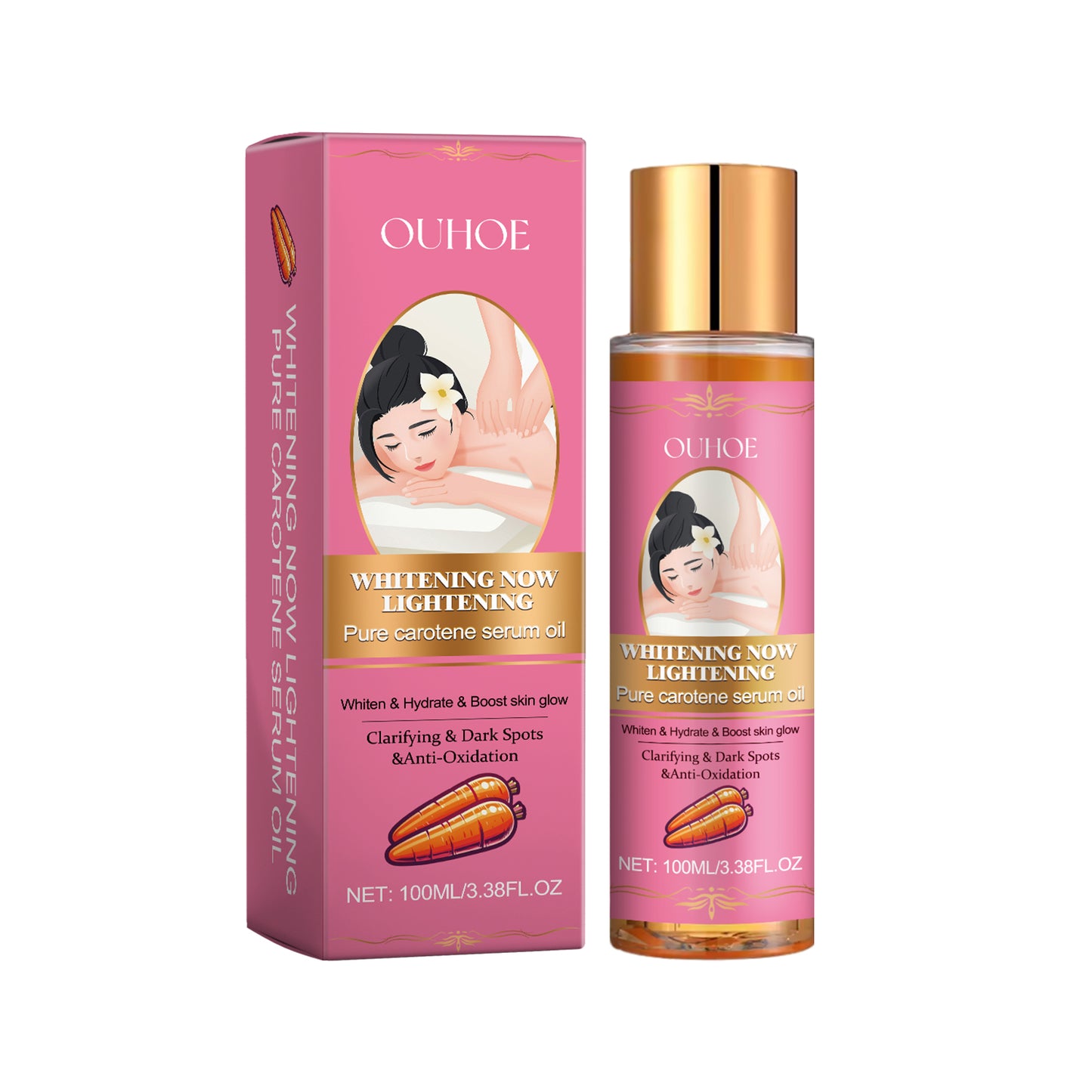Carotene Brightening Essence Oil - Antioxidant Anti-Aging Skin Care 100ml