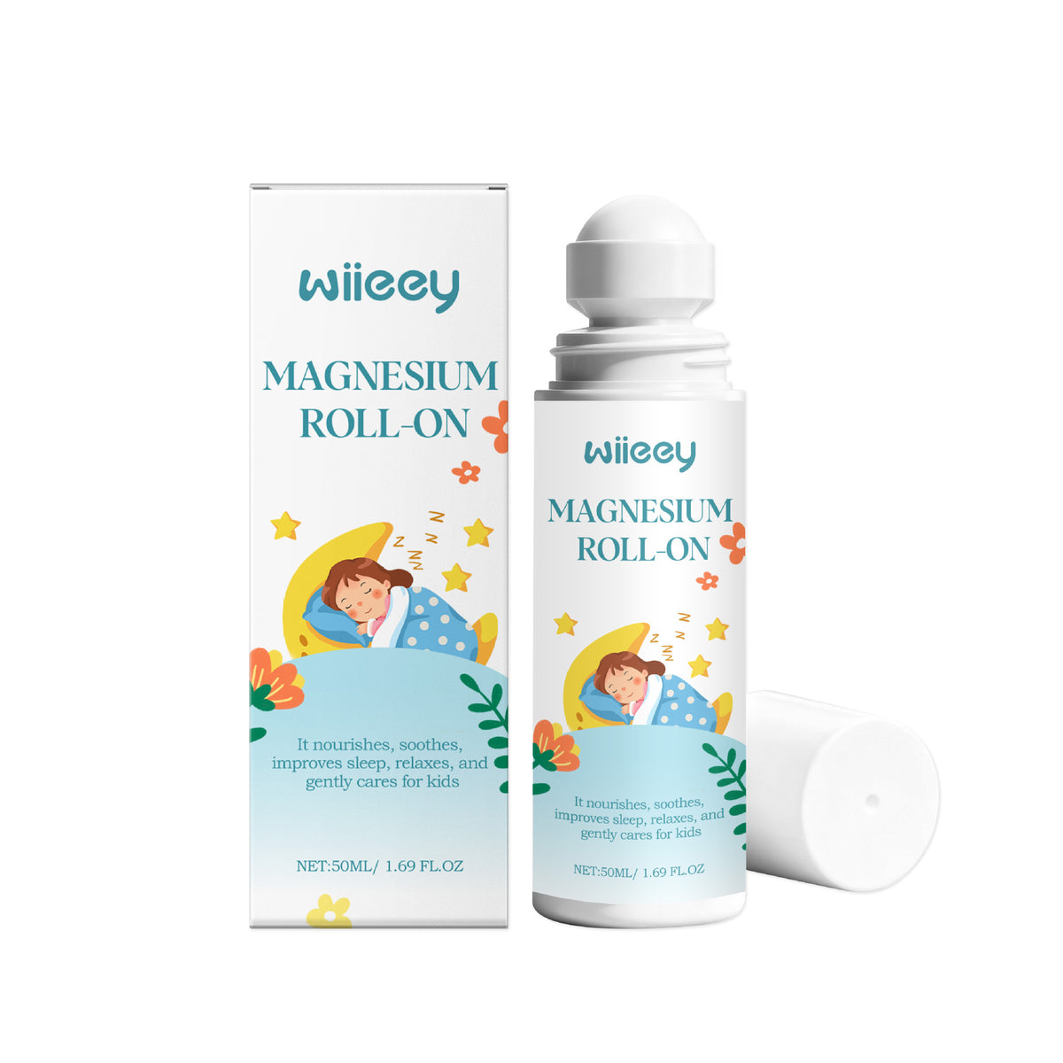 Children's Magnesium Sleep-Relax Roll-On 50ml Natural Sleep Aid for Kids