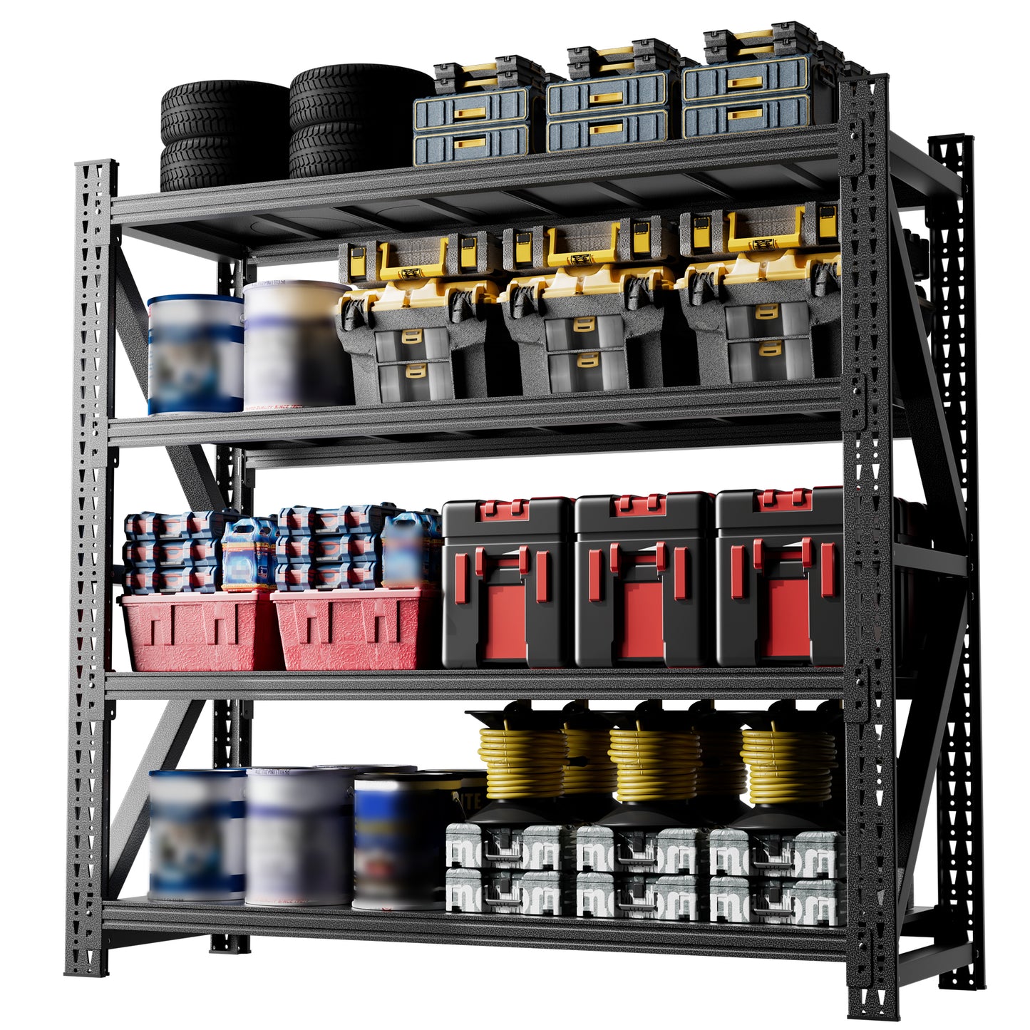 5000LBS Industrial Shelving For Warehouse, Heavy Duty Metal