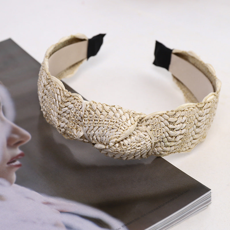 Women's Straw Knot Headband - Multiple Colors