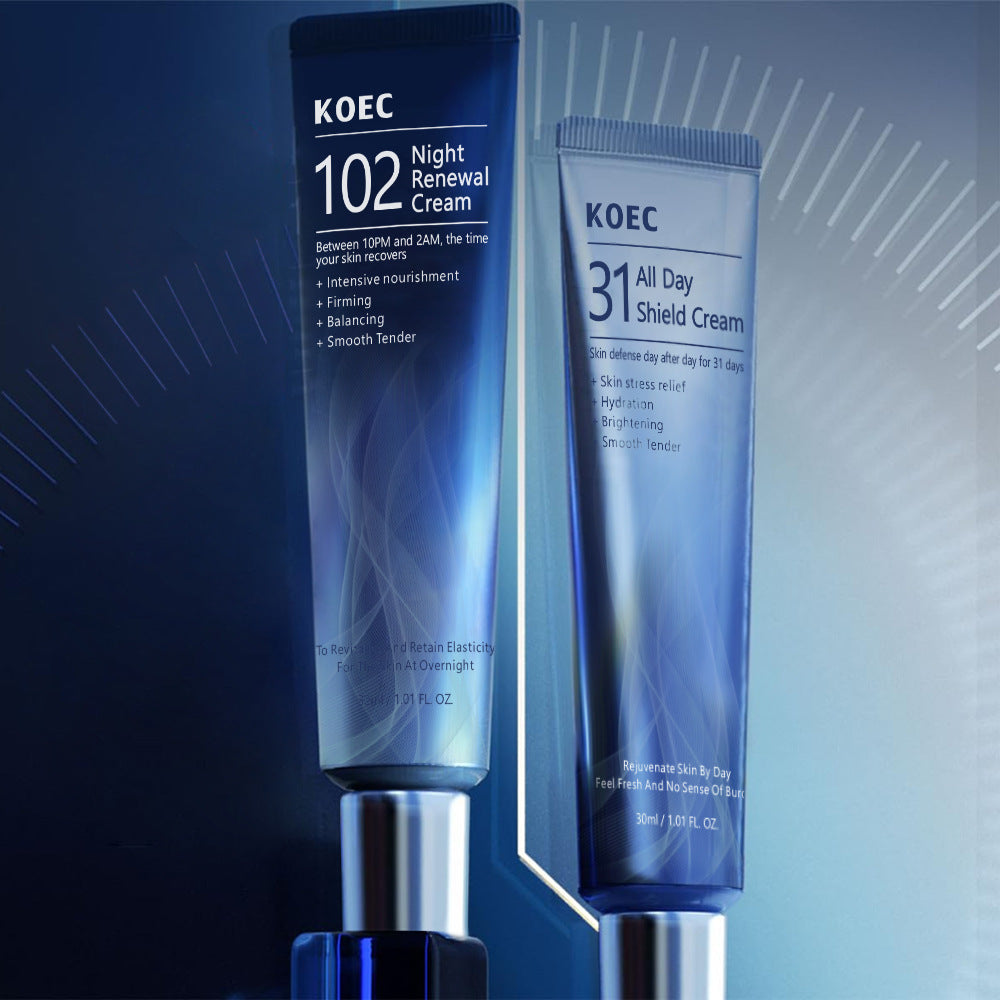 Nicotinamide Day Night Facial Cream Set - Nourishing Repair for All Skin Types