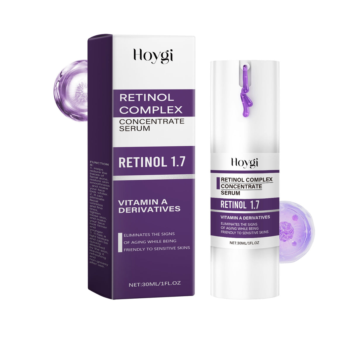 Retinol Anti-Aging Facial Serum 30ml - Wrinkle & Skin Firming Liquid